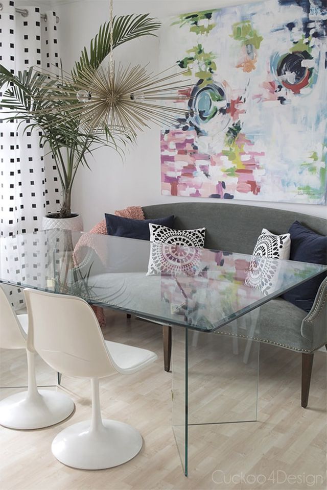 Svarta och vita rutiga DIY-gardiner