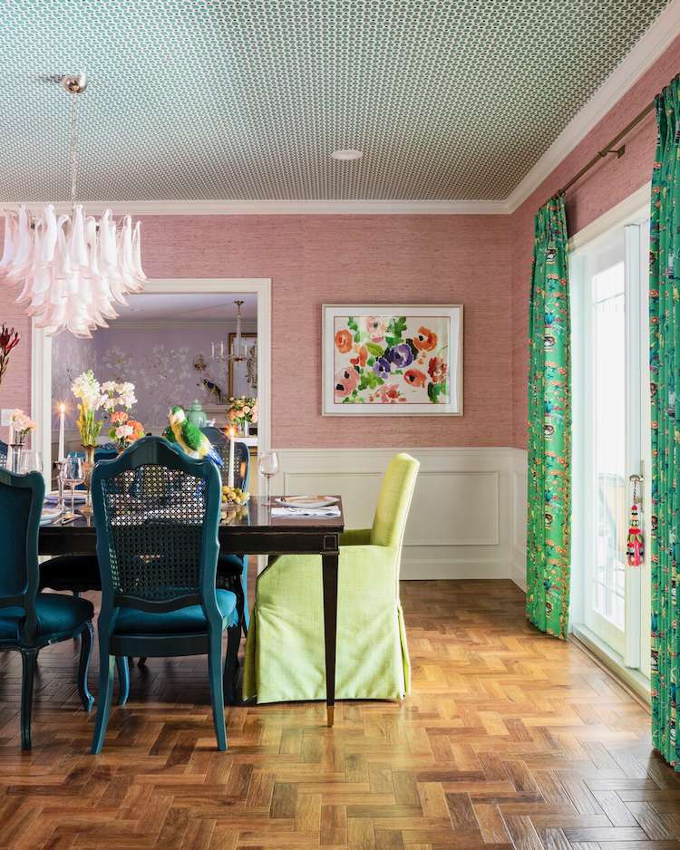 eclectic dining room curtain ideas