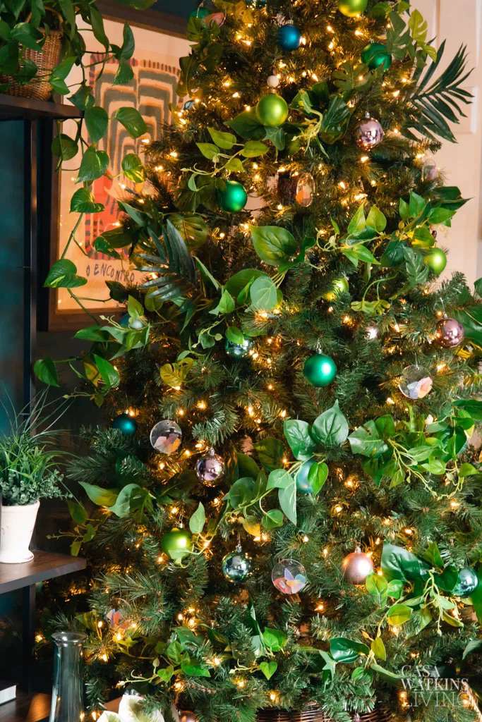 botaniska idéer för julgranskransar