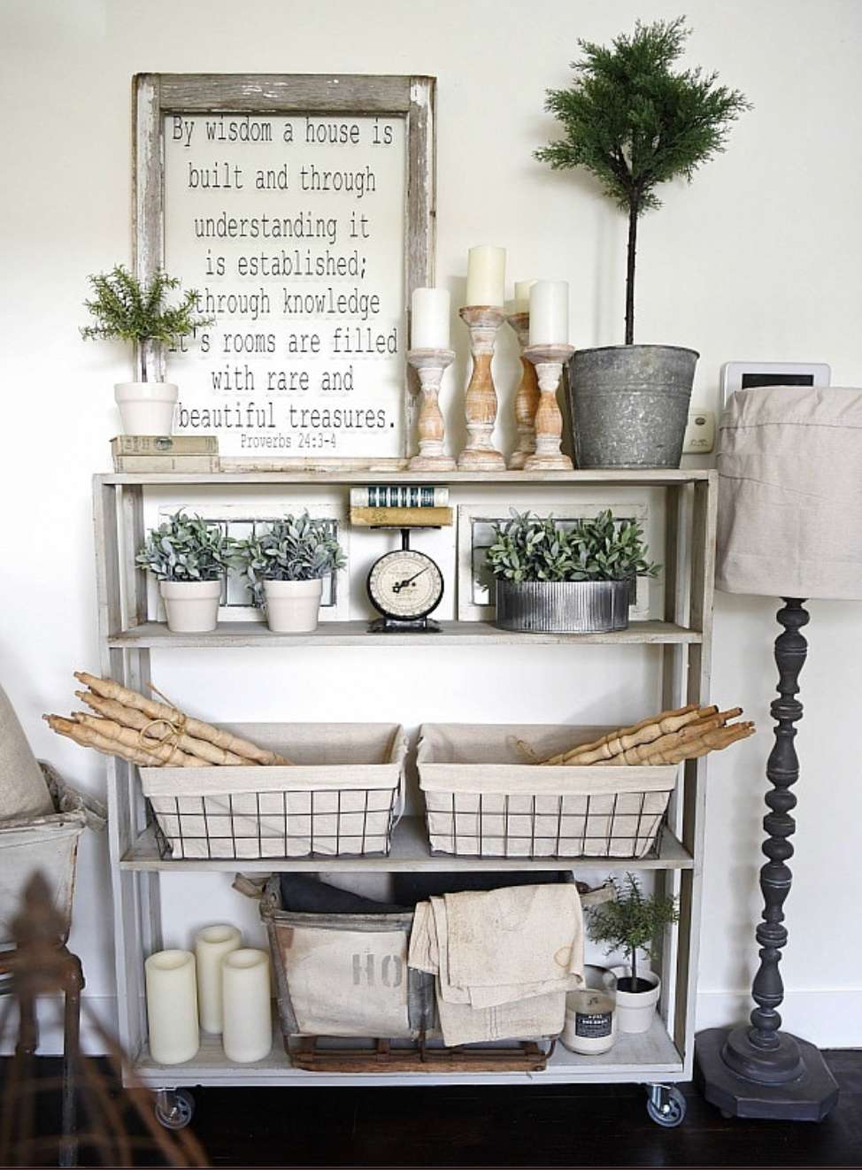 diy rullande bokhylla