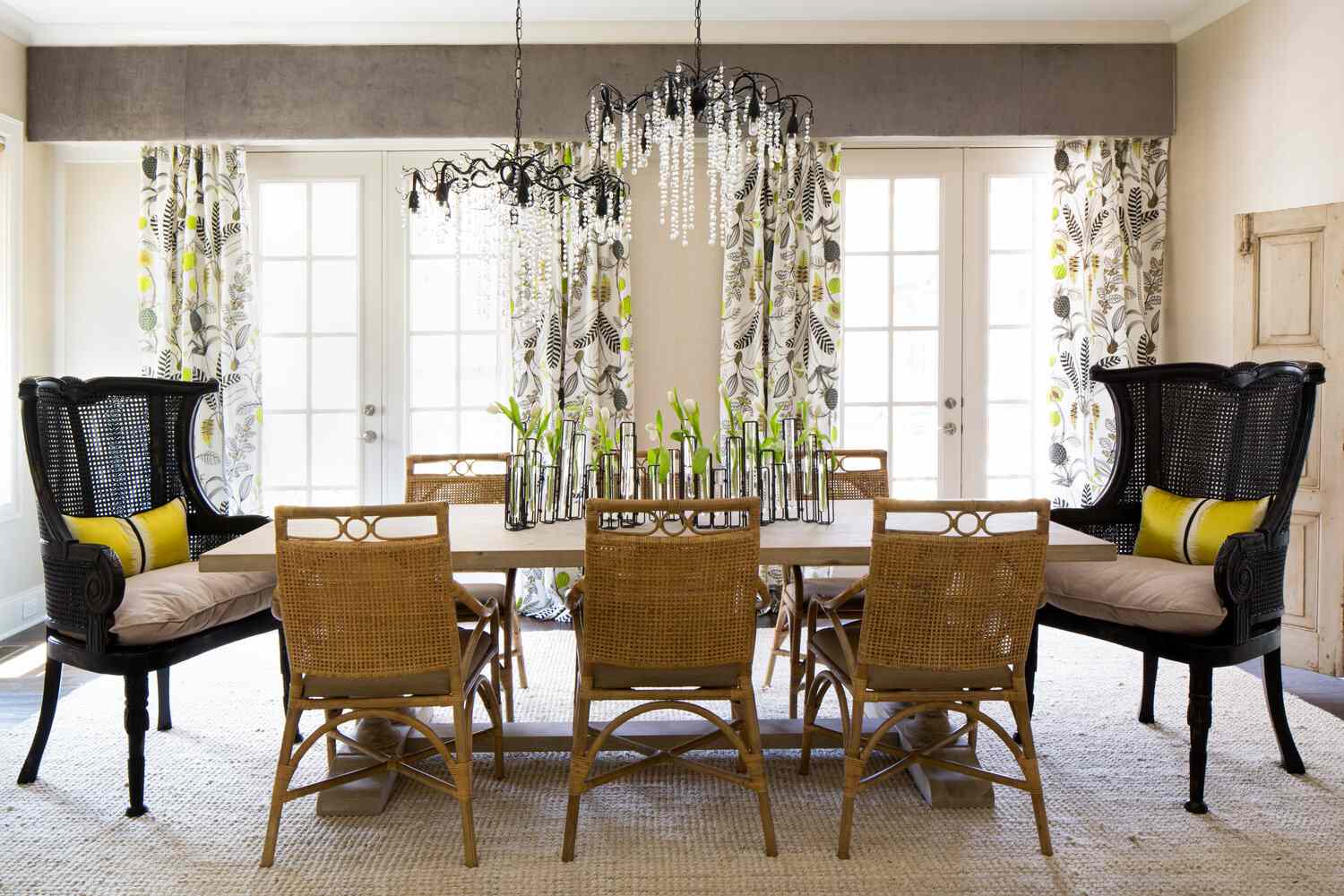 modern dining room curtain ideas