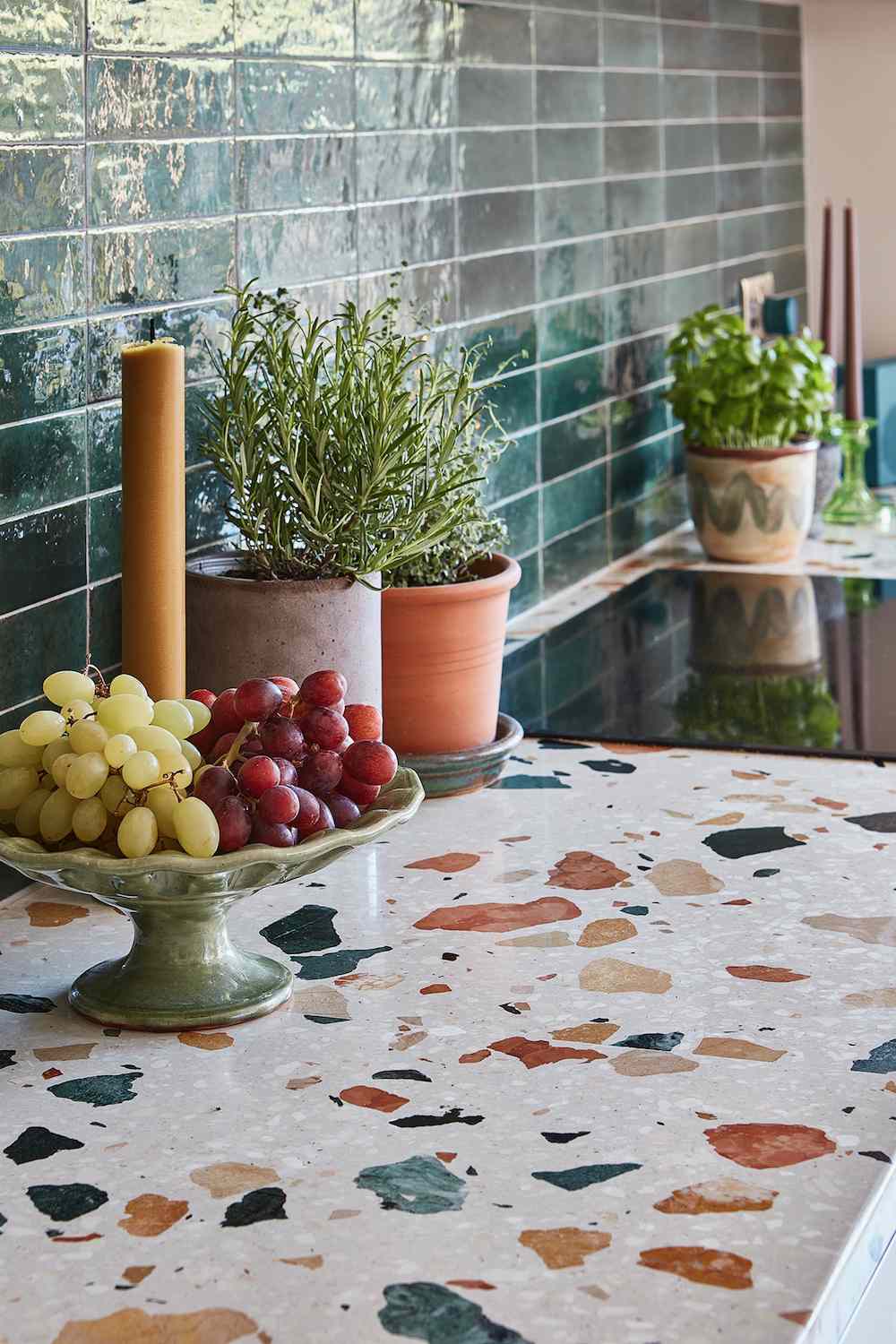 terrazzo kök bänkskiva idéer