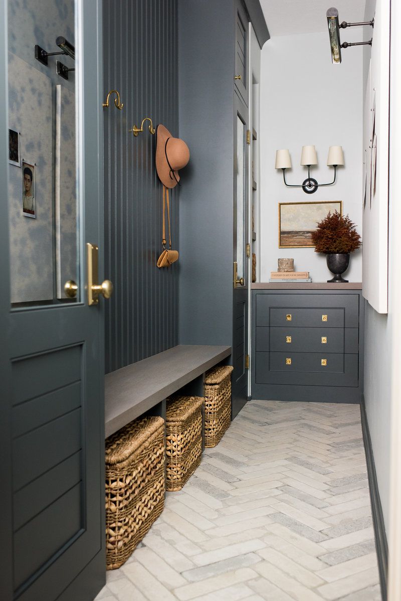 smala mudroom lagringsidéer