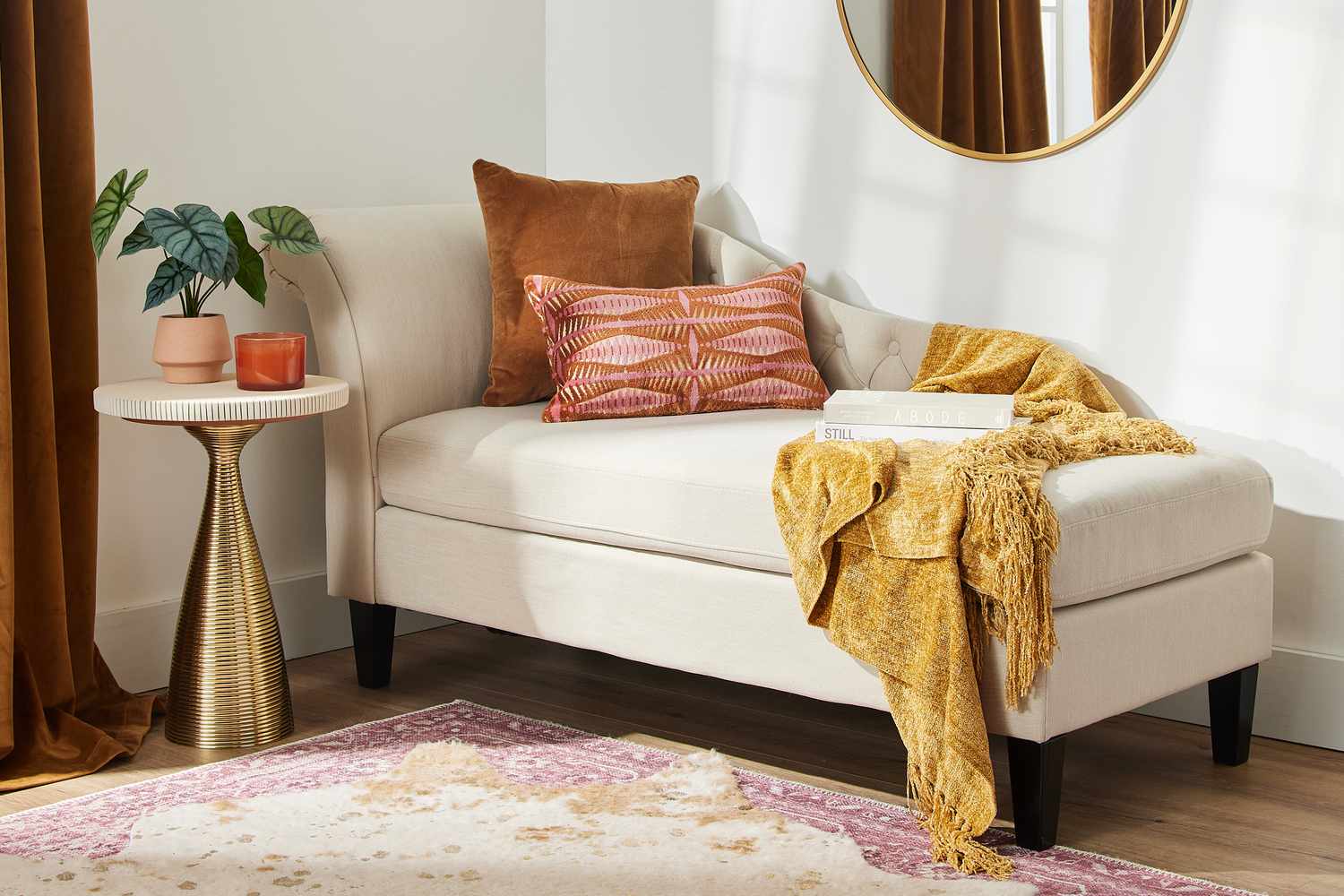 Chaise lounge stol i vardagsrummet