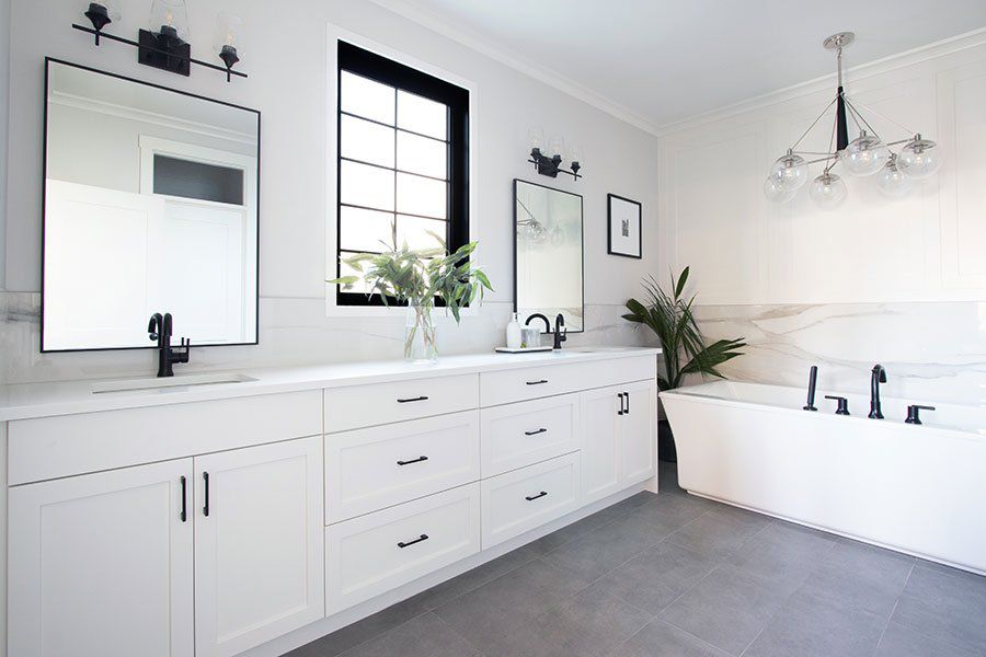 kvarts badrum wainscoting