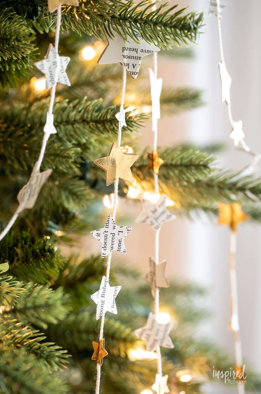 diy julgran papper stjärna krans