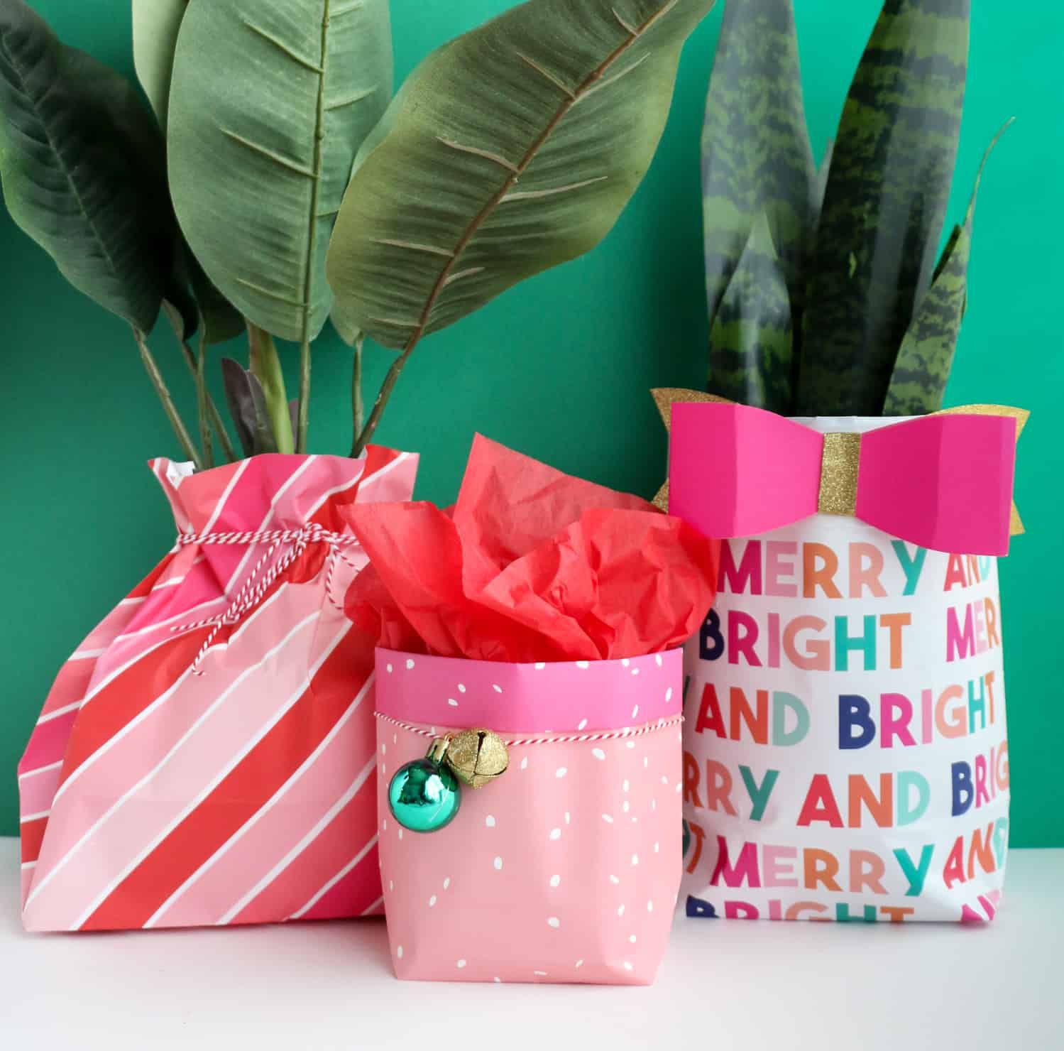 diy jul omslagspapper presentpåsar