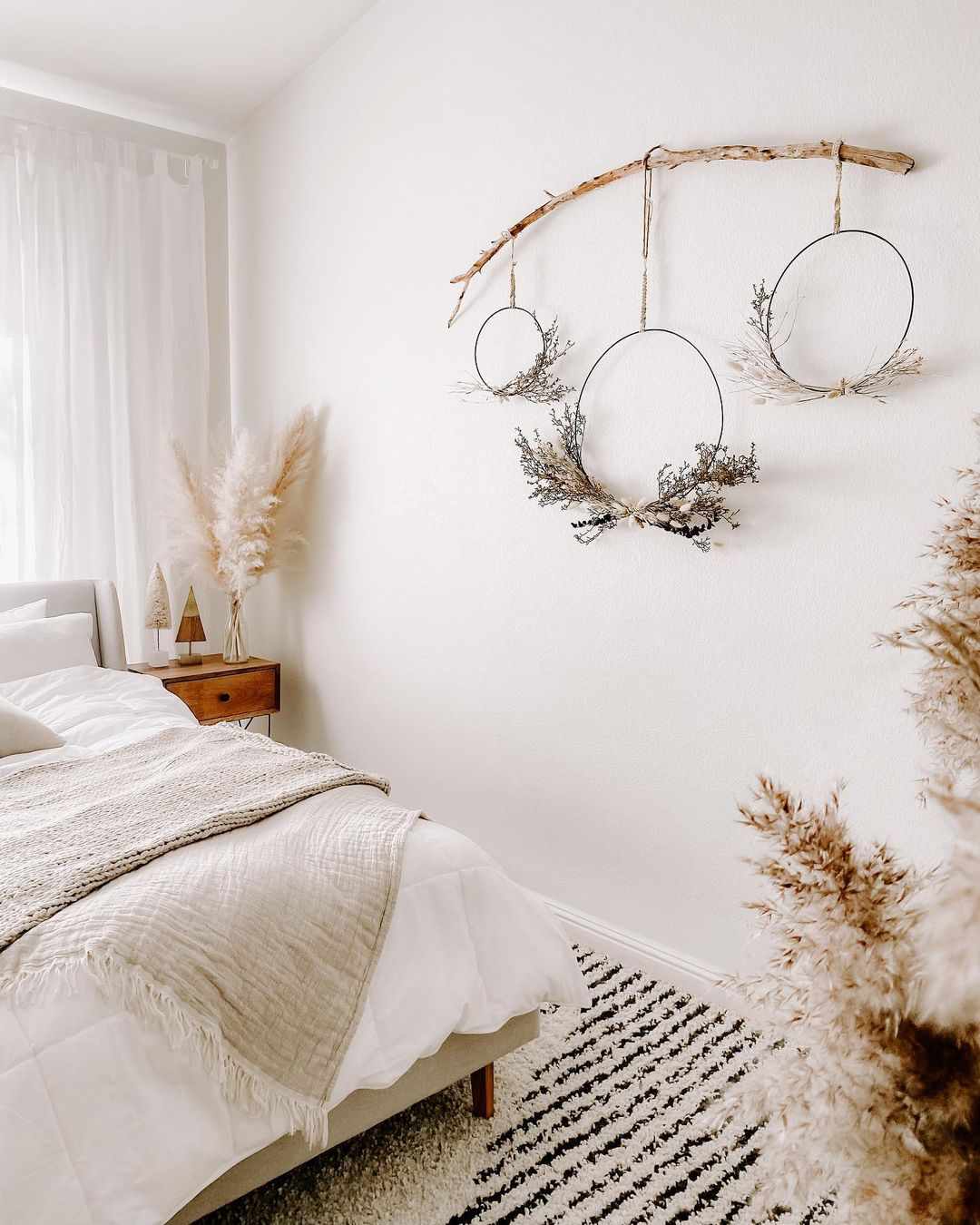 idéer för juldekoration i boho-stil