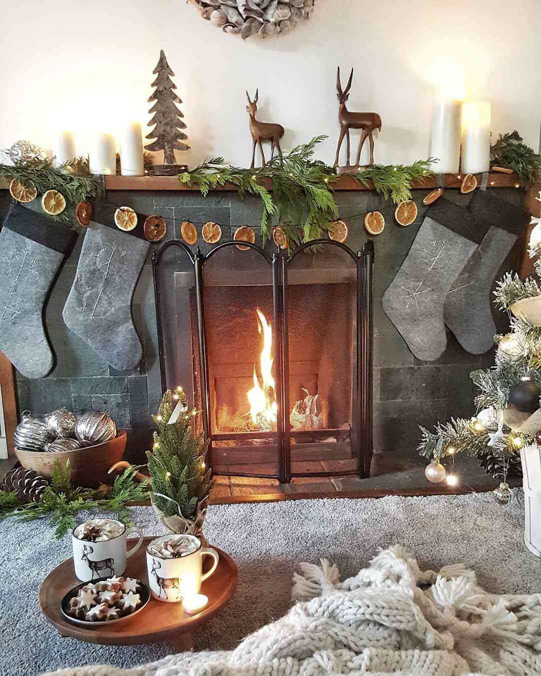 rustika julmantel dekorationer