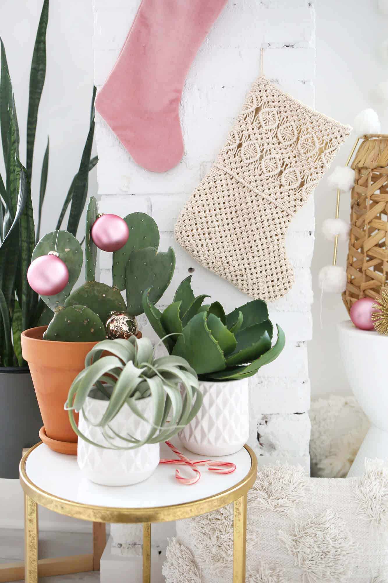 juldekoration i boho-stil