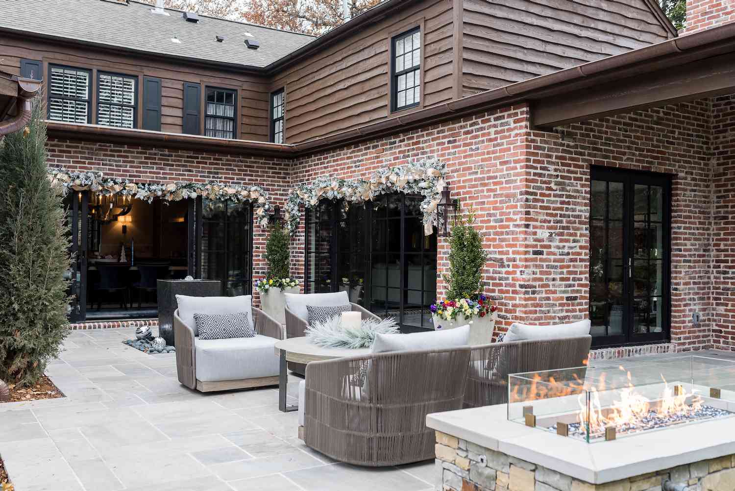 jul patio dekor idéer