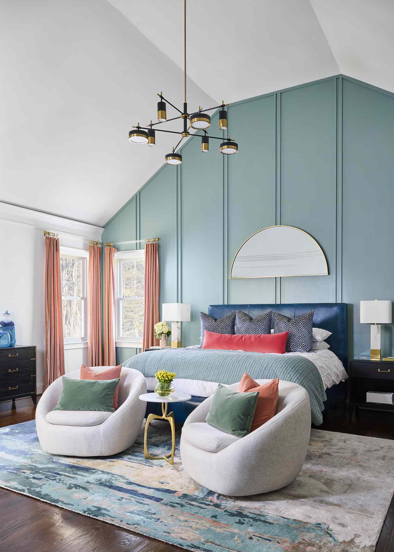 sovrum accent vägg makeover idéer