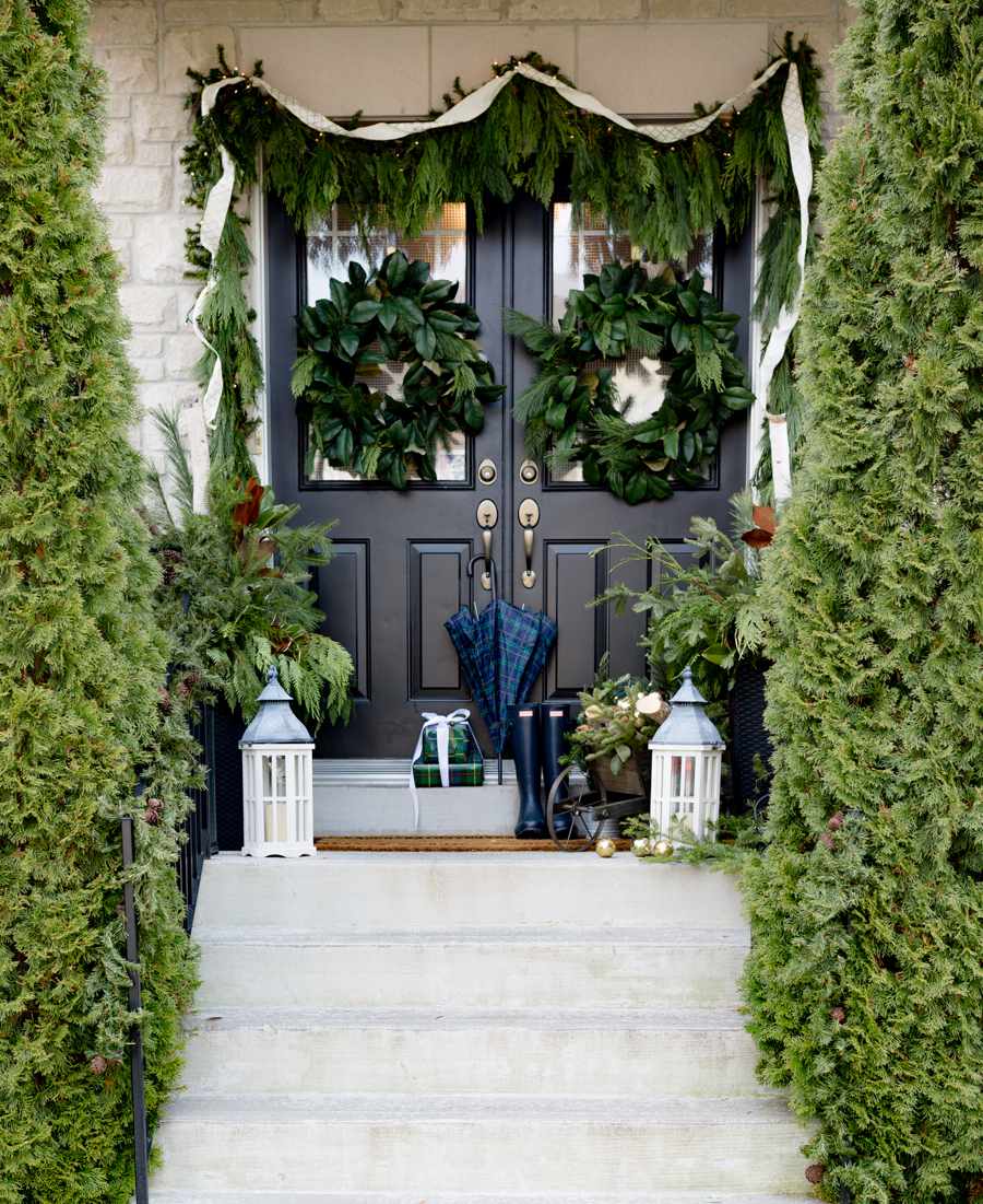 främre veranda jul