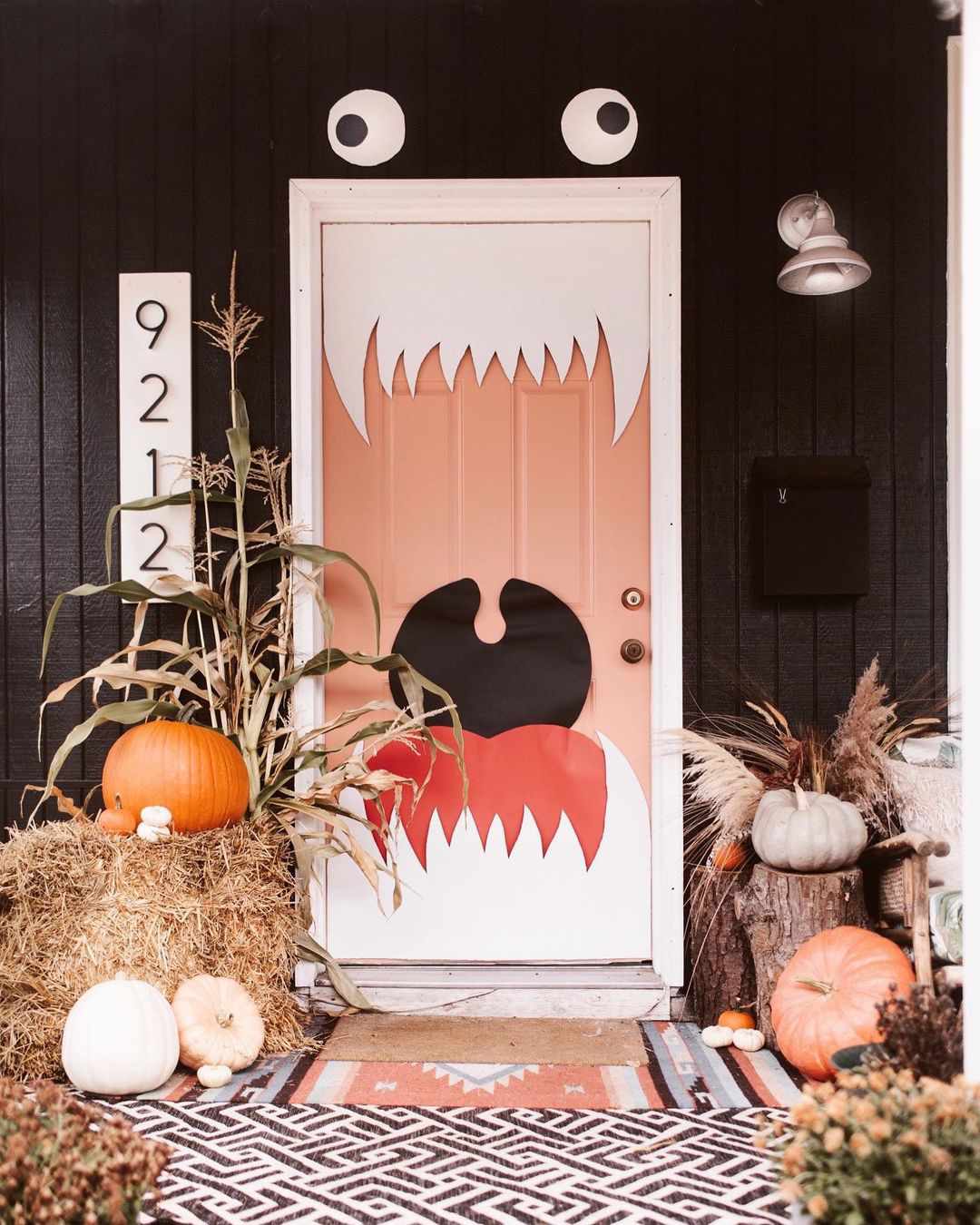 Halloween affischbräda monster dörr