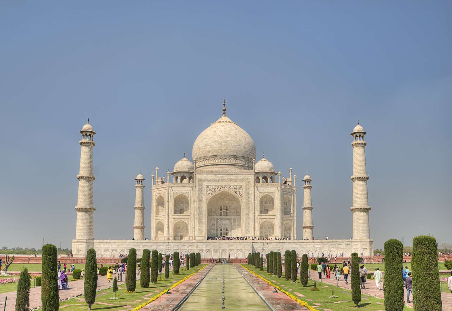 Taj Mahal i Indien är ett exempel på islamisk arkitektur