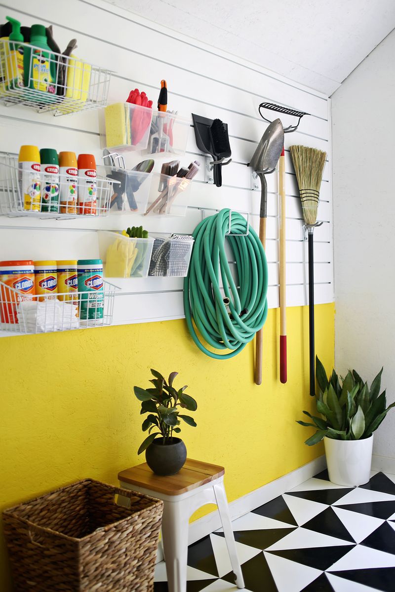 garage vägg färg idéer