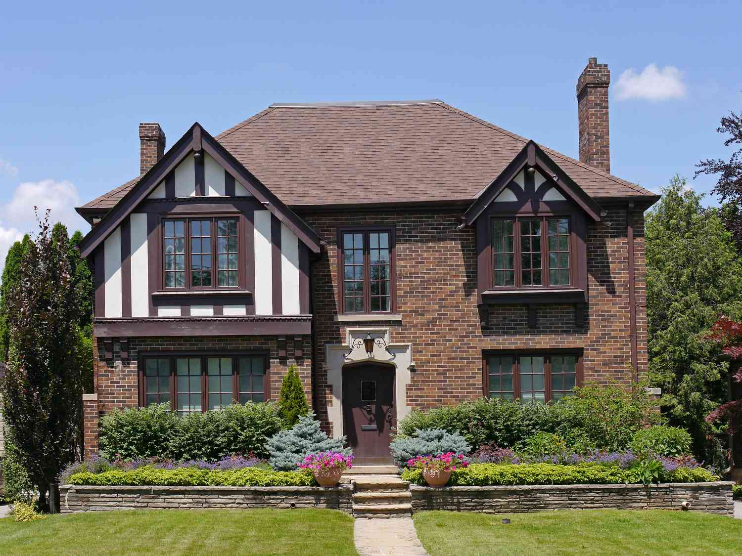 Tegelhus i Tudor-stil