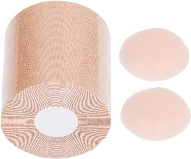 Brösttejp, Självhäftande Push Up Brösttejp Brösttejp Kit Andas Dolda Sticky Nipple Covers Bröstlyftstape BH-tejp för Axelbandslös Klänning - Bild 6