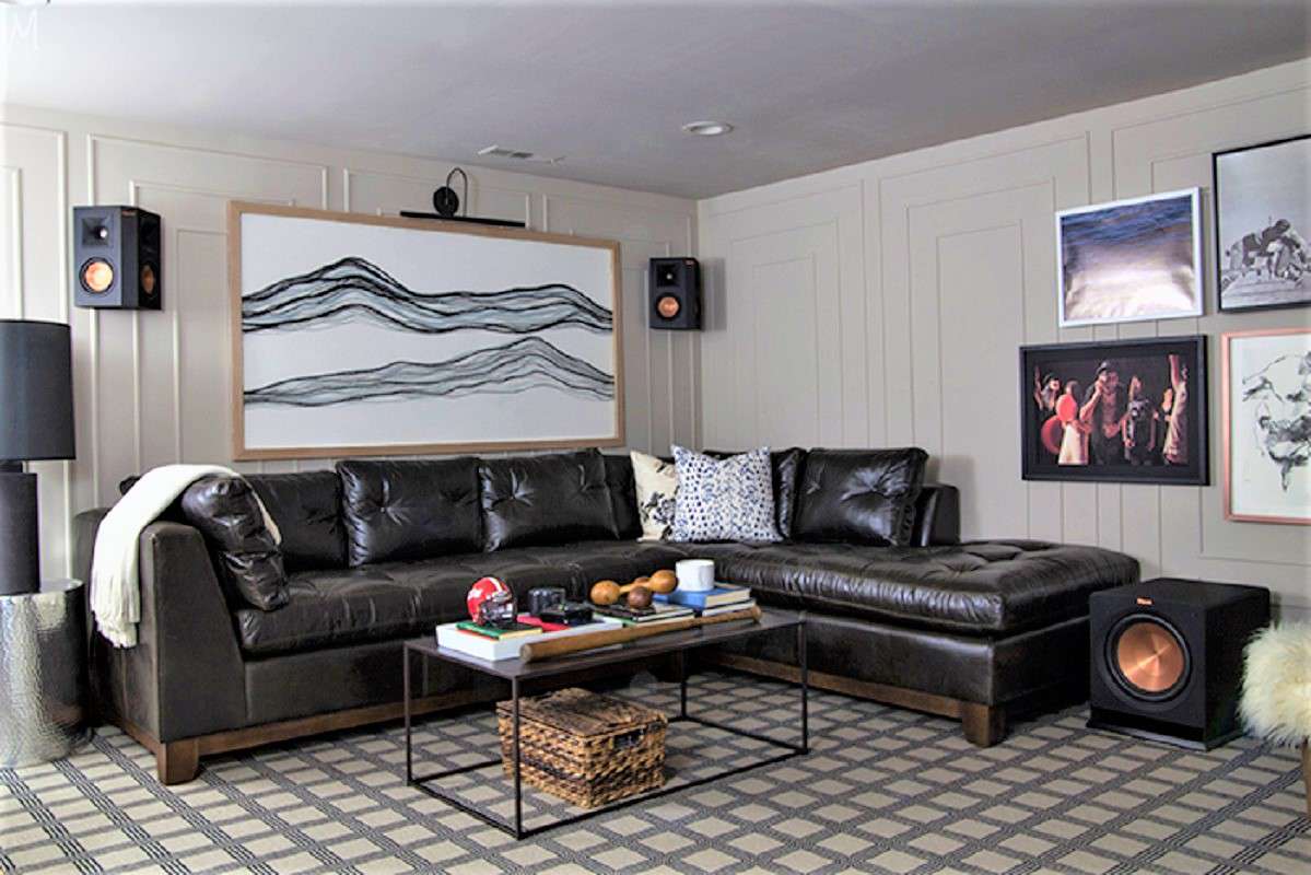 Källare Mancave efter ombyggnad
