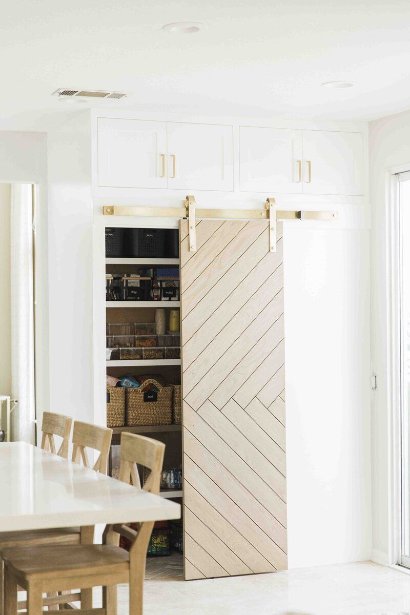 kitchen pantry with sliding barn door ideas