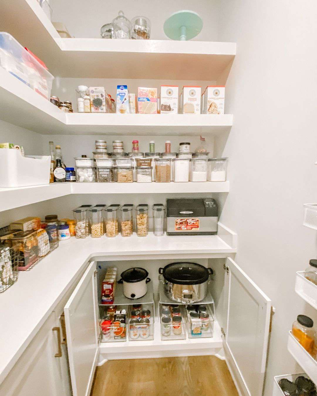 small walk-in pantry