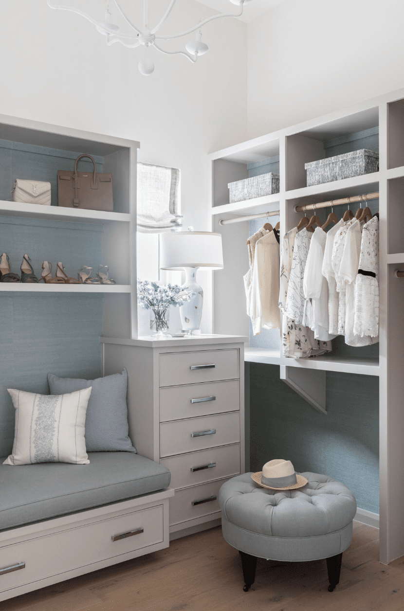 vackra idéer för walk-in closet