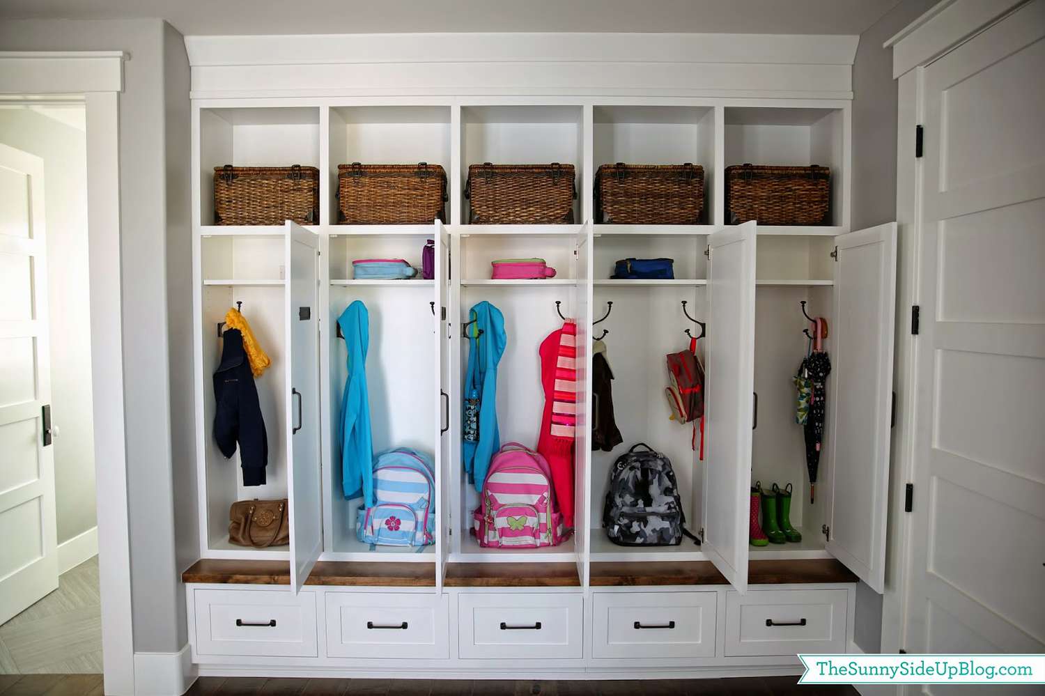 Mudroom förvaringskubbies