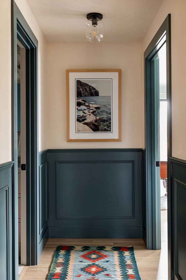 hall halvvägg paneling idéer
