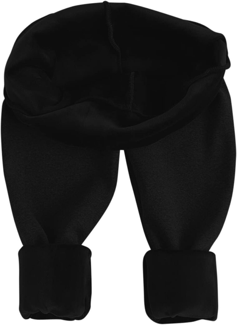 Vinter graviditetsleggings dam plysch tjocka underlägg byxor över magen hög midja graviditetsbyxor mjuka stretchiga magstödbyxor moderskap formkläder - Bild 2