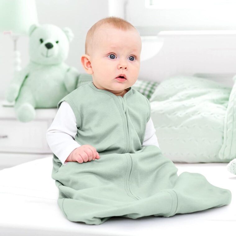 Looxii 2-pack sommarsäck 100% bomull 0,5 TOG Andas sovsäck 67 cm för Unisex Flickor Pojkar 0-6 Månader - Bild 4