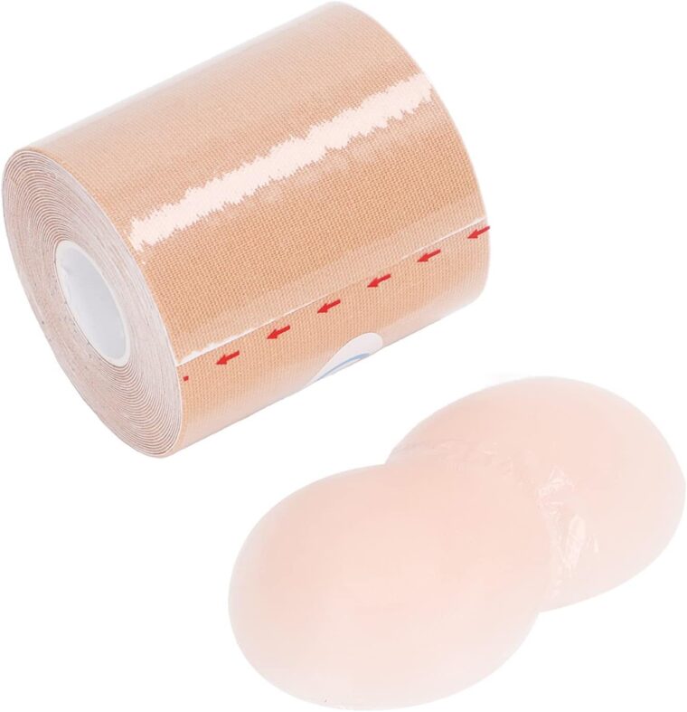 Brösttejp, Brösttejp Bröstlyftstejp Push Up Brösttejp Brösttejp Kit Andas Dolda Klibbiga Bröstvårtor Klistermärke för Axelbandslös Klänning - Bild 4