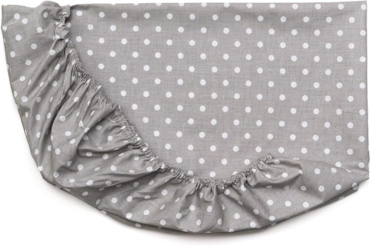 FlyIdeas Lakan för Vaggor & Moseskorgar 3 Delar Set, 75x35 cm - 2 Vagga Lakan och 1 Vattentätt Madrasskydd, Kompatibel med Barnvagnar Liggvagnar Moseskorg, Organiskt Bomull - Bild 3