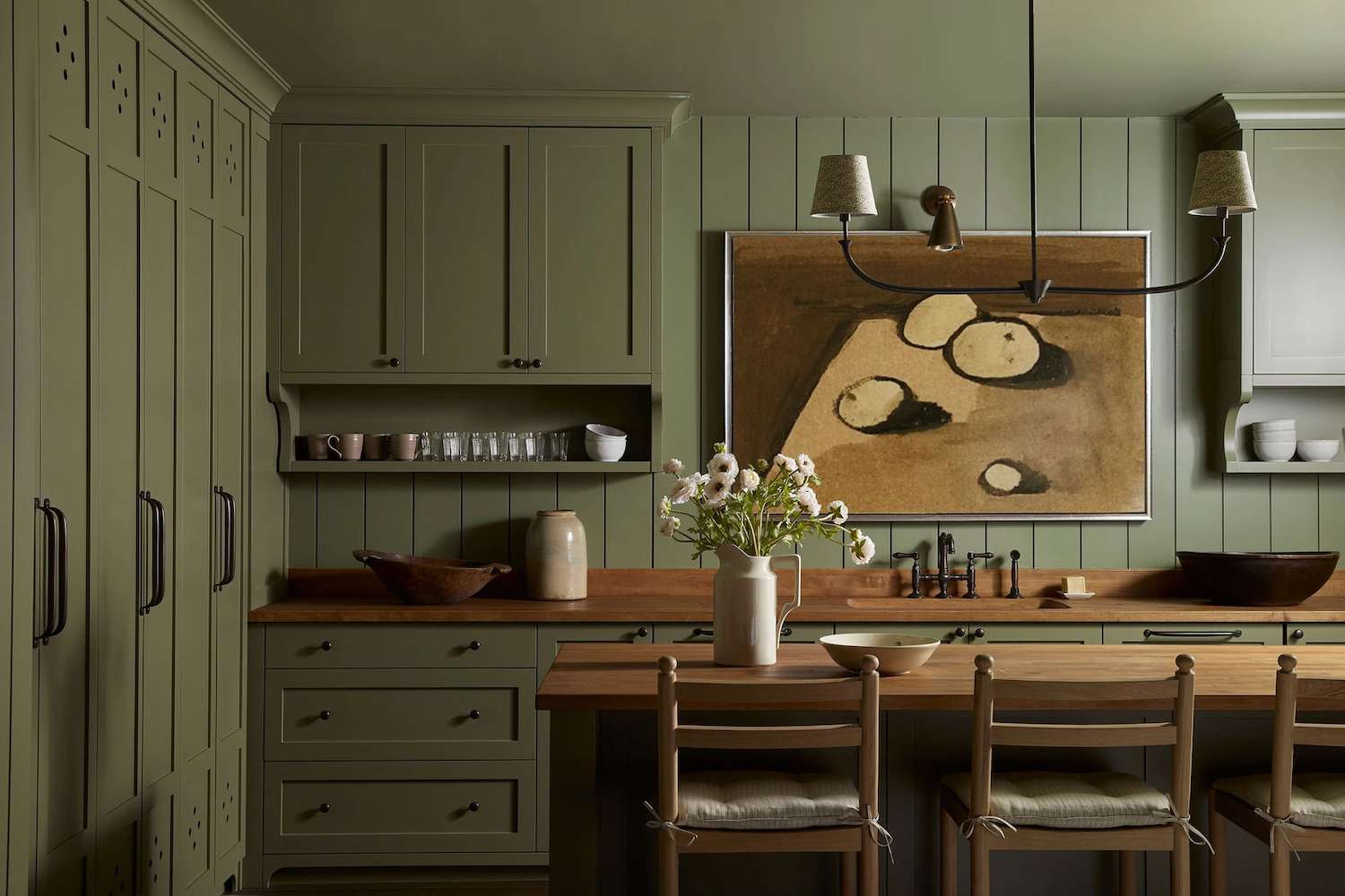 olive green kitchen cabinet ideas